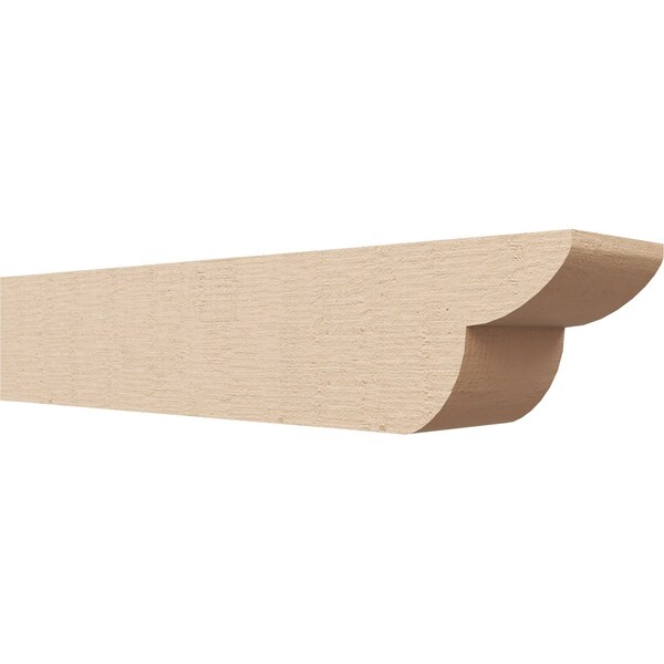 Ekena Millwork 4in. W x 4in. H x 20in. L Crestline Woodgrain TimberThane Rafter Tail, Primed Tan RFTUR04X04X20CRERCPR - main